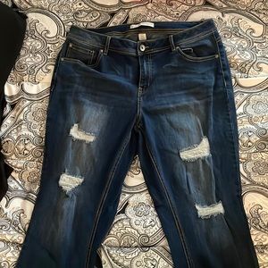 LIKE NEW Cato Jean Capris size 16W